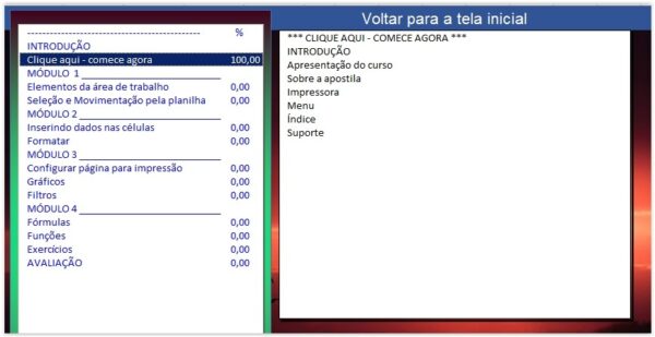 Curso de Excel Básico a distância