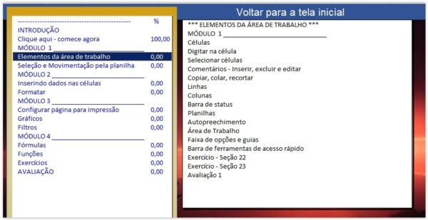 Curso de Excel Básico a distância