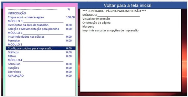 Curso de Excel Básico a distância